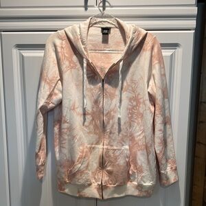 Torrid Pink and White Oversized Hoodie Sweatshirt